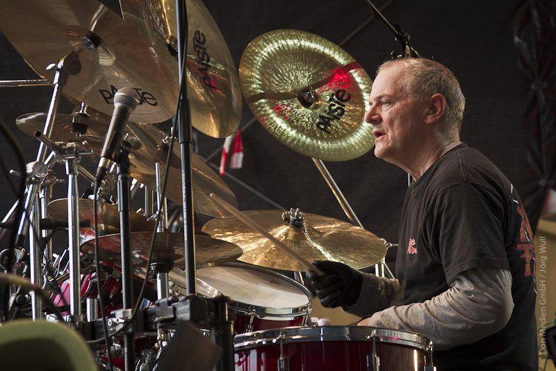 John Hiseman auf dem letzten Konzert von Colosseum